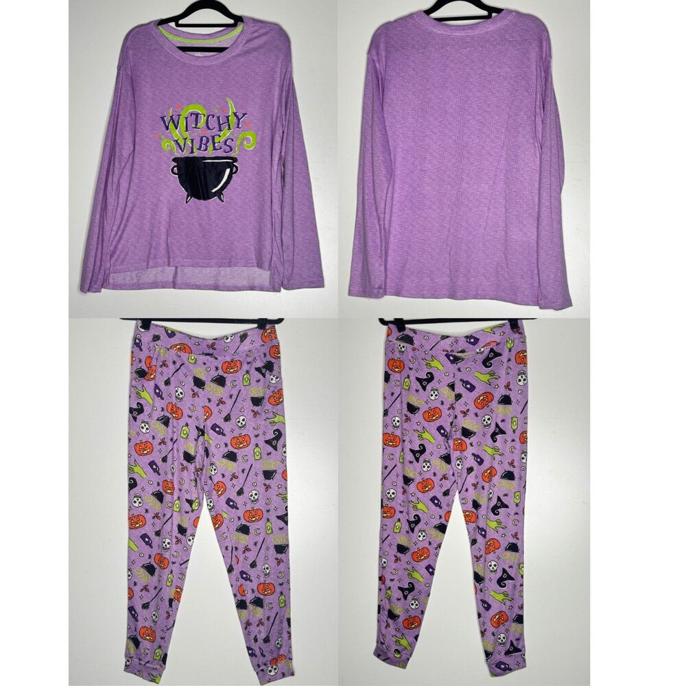NEW Way to Celebrate Halloween Witchy Vibes Pajama Set Women's Size Medium 8-10